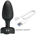 PRETTY LOVE - OSBORN PLUG ANALE CON LUCE LED NERO 9,8 CM